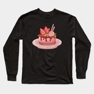 Strawberry Cake Long Sleeve T-Shirt